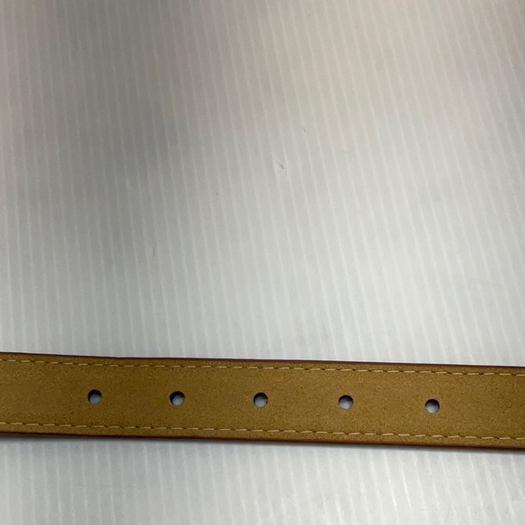 Genuine leather dog collar belt brown color large size - Picture 5 of 7